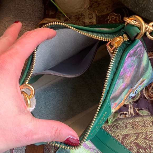 RARE🔥Authentic KATE SPADE Italian leather/coated canvas BAMBI DISNEY zip CROSBY - Picture 11 of 16